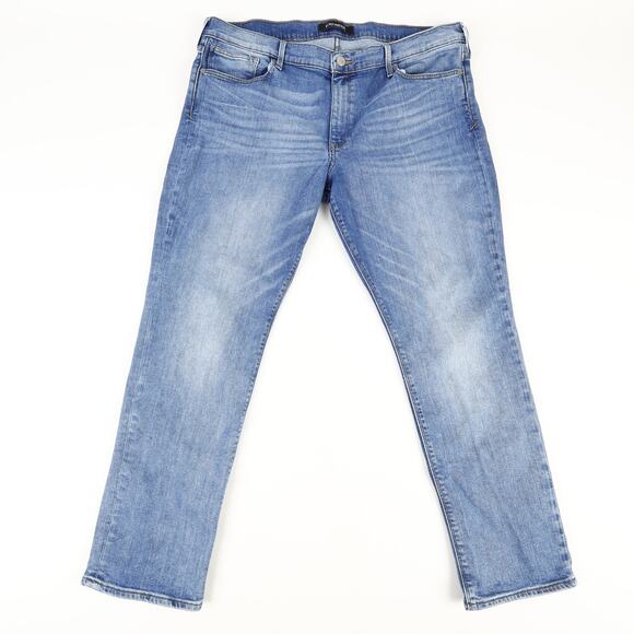 Express Womens Plus 18R Skinny Mid-Rise Medium Wash Denim Blue Jeans - Picture 1 of 12